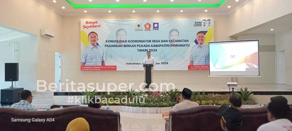 Rapat Konsolidasi Koordinator Desa dan Kecamatan untuk Menangkan Pasangan BERKAH di Pilkada Indramayu 2024
