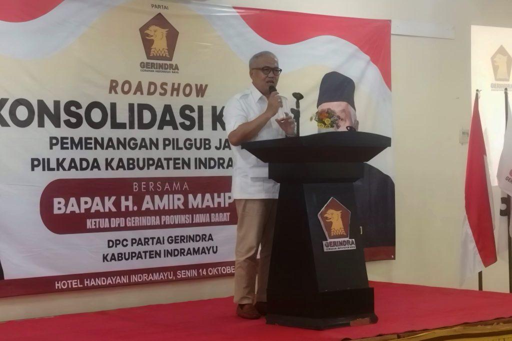Ketua DPD Gerindra Jawa Barat Gelar Roadshow Konsolidasi Bersama Baher-Kasan di Indramayu
