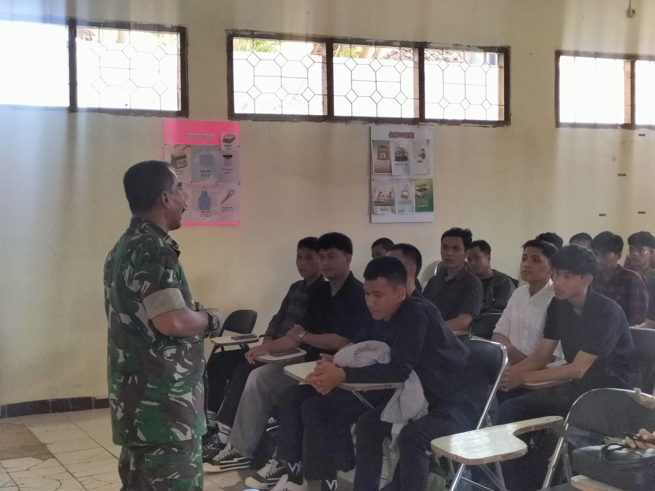 Calon Peserta Magang Jepang Antusias Ikuti Pembekalan Bersama TNI dan Kaina Indonesia