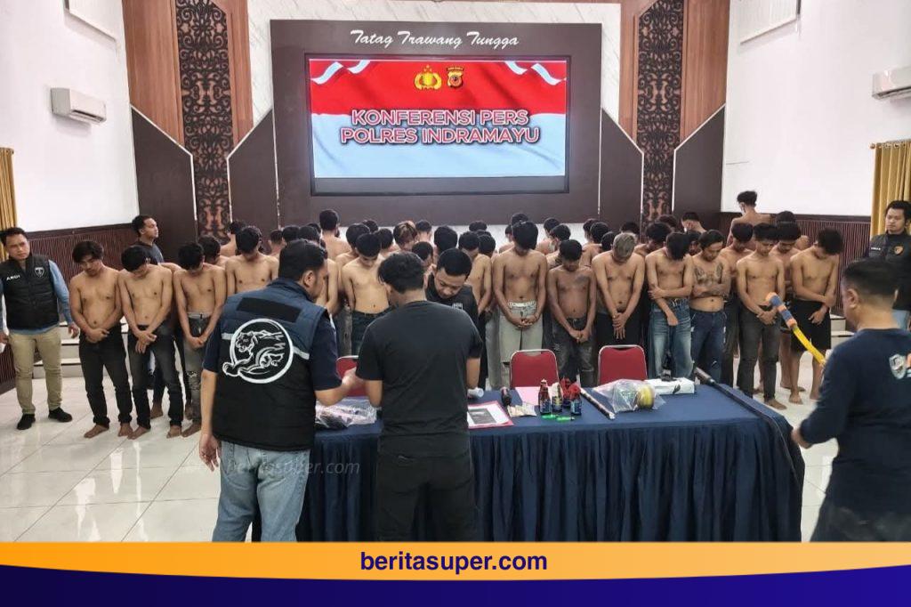 58 pelaku anarko di Indramayu