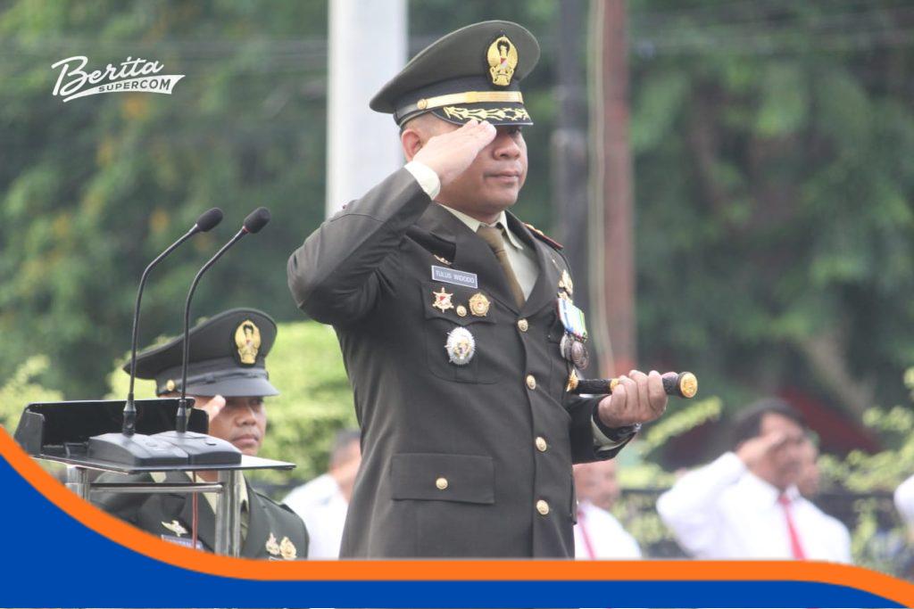 Upacara peringatan Hari Pahlawan Tahun 2025 di lapangan Makodim 0616/Indramayu yang dipimpin langsung oleh Dandim Letkol Arm Tulus Widodo, S.E., M.Han.