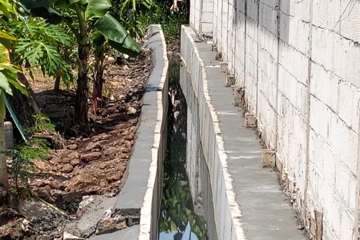 Kondisi terkini saluran drainase Perumahan Sindang Citra