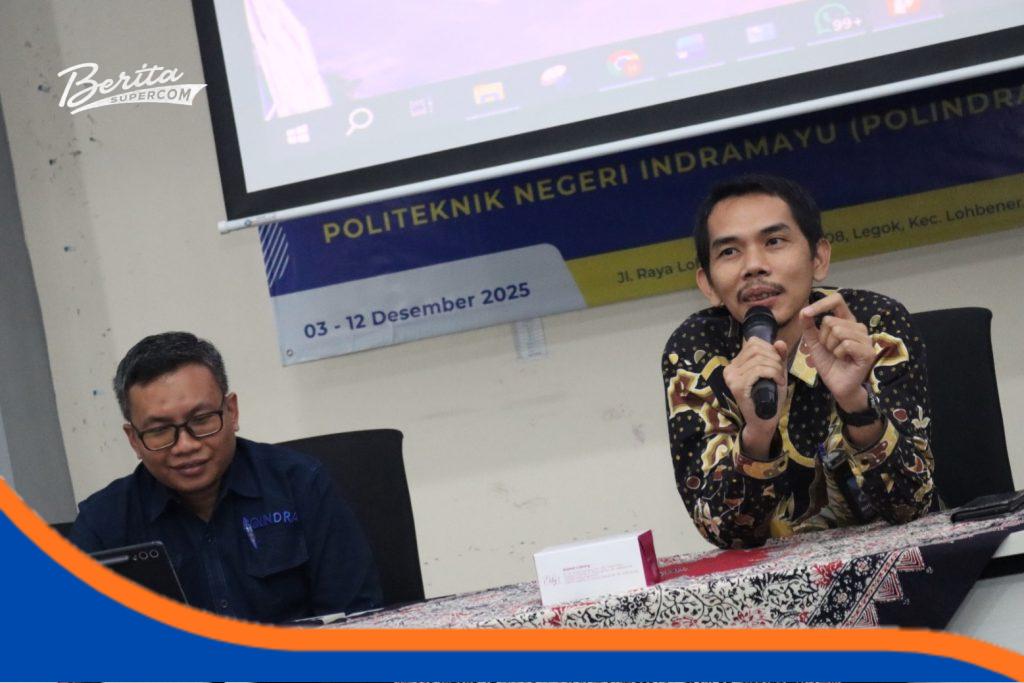 Meningkatkan Mutu SDM Vokasi, Polindra Luncurkan Sertikom 2025 Direktur Polindra Ir. Rofan Aziz,Program Sertifikasi Kompetensi Dosen dan Tendik Vokasi 2025 di Auditorium Student Center Polindra. Rabu (03/12).