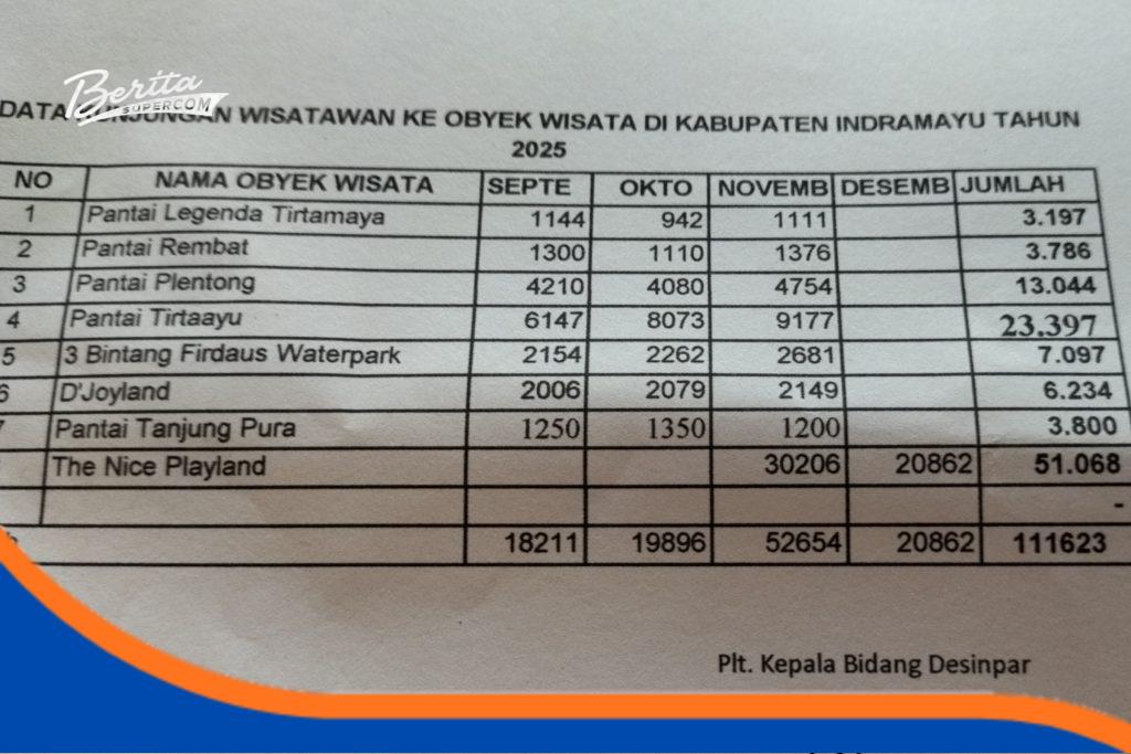 Laporan data kunjungan sepanjang 3bulan terakhir 2025