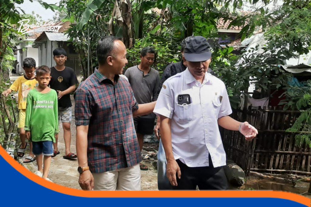 H. Ruswa Usulkan Solusi Modern Atasi Banjir Rambatan Wetan Ruswa meninjau lokasi banjir Desa Rambatan Wetan didampingi Dinas PUPR