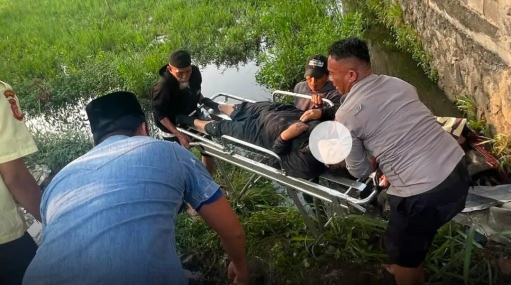 Lakalantas tunggal di Baleendah Kabupaten Bandung