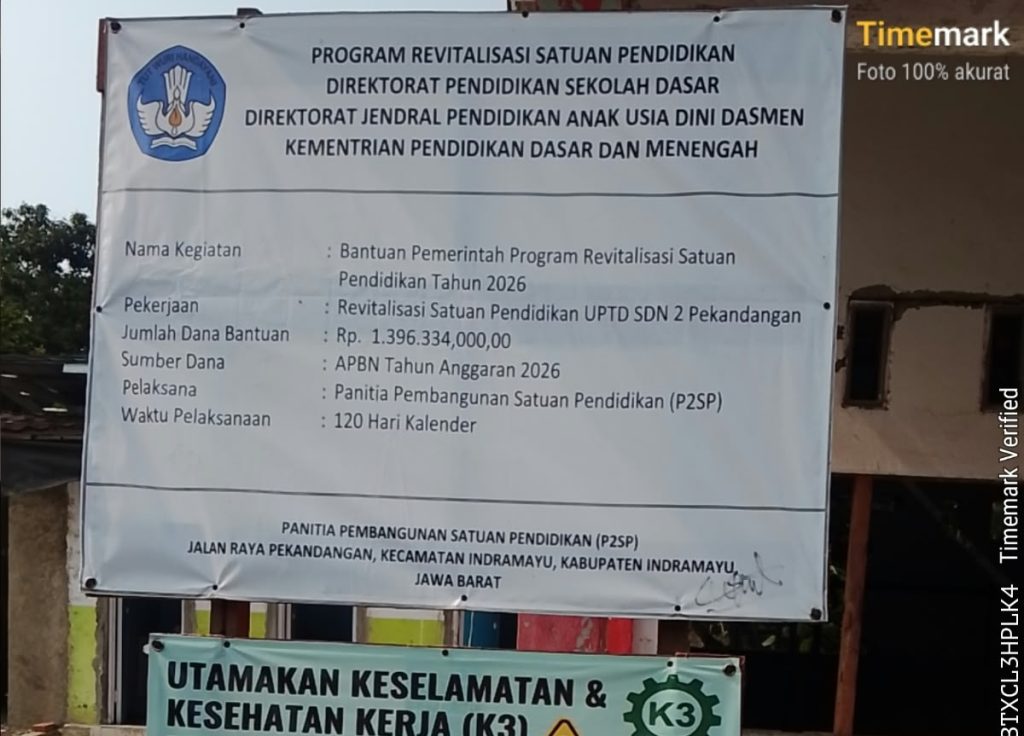 Menguji Swakelola di Proyek Revitalisasi SDN 2 Pekandangan Proyek revitalisasi UPTD SDN 2 Pekandangan Indramayu tahun 2026